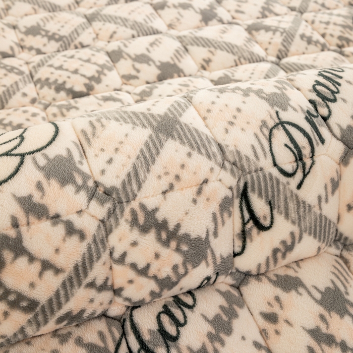 91家纺网 家纺一手货源 找家纺 慕木家纺 2025新款大床款牛奶绒印花床褥垫系列 床褥垫-黑玫瑰