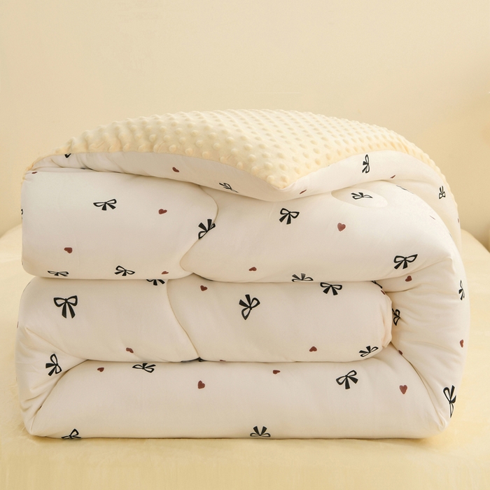 圣靓家纺 2025新款针织豆豆冬被 被子被芯 偏爱