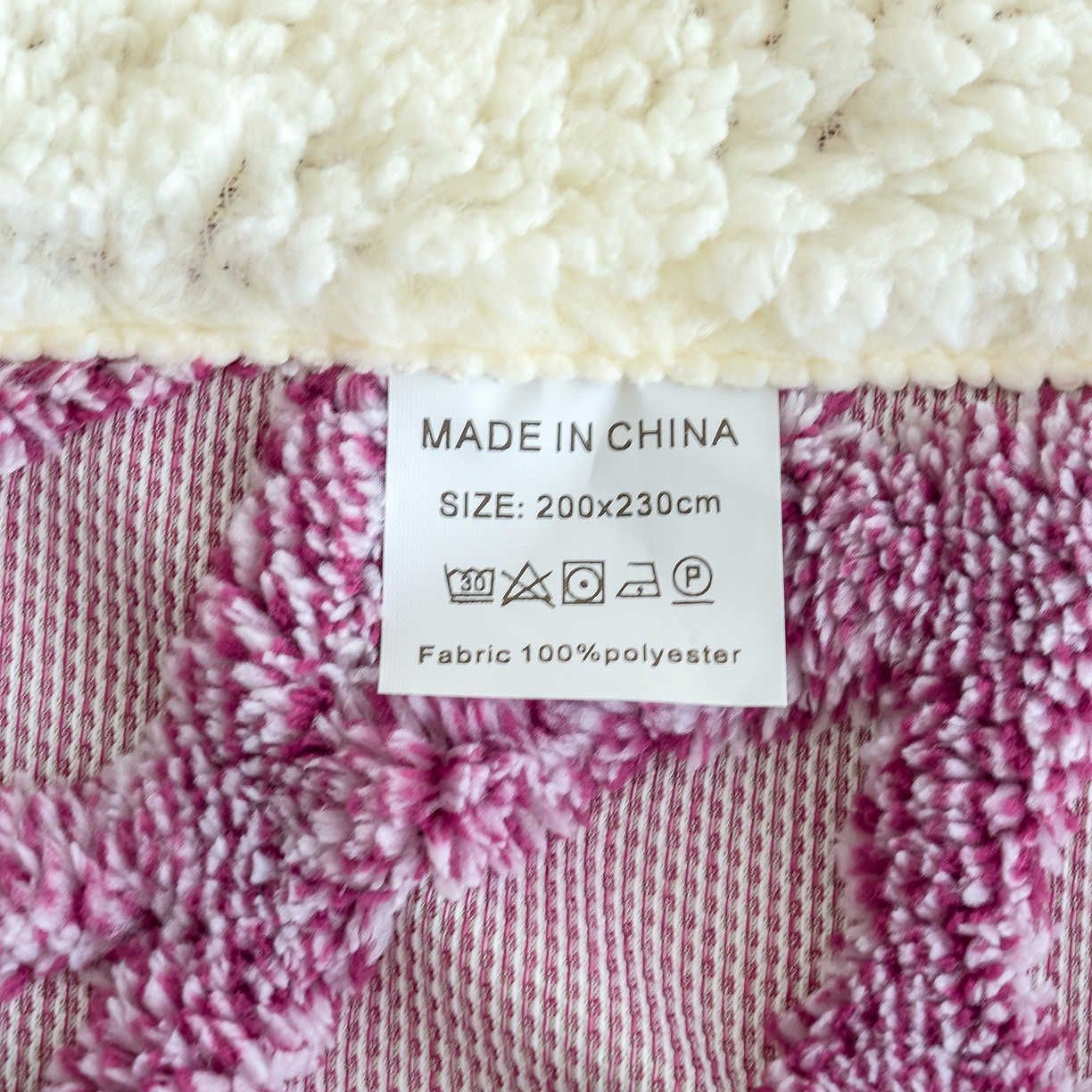 91家纺网 家纺一手货源 找家纺 枋梢家纺 2025新款万花筒阳离子提花镂空塔芙绒羊羔绒保暖午睡双层毛毯办公室盖毯 万花筒-玫红