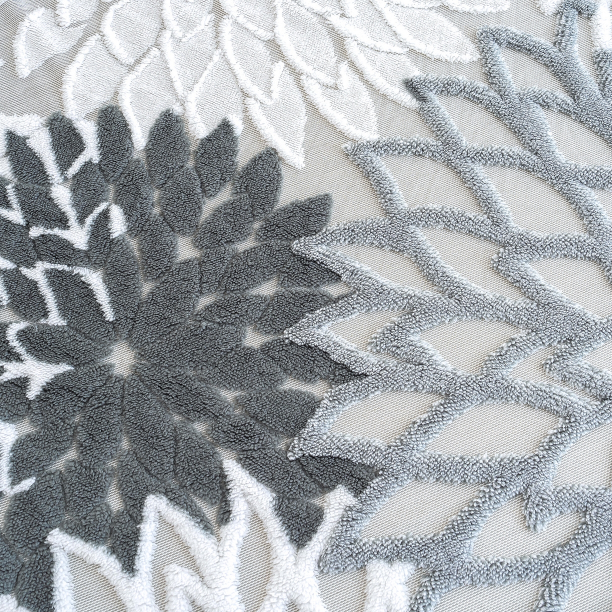 91家纺网 家纺一手货源 找家纺 枋梢家纺 2025新款万花筒阳离子提花镂空塔芙绒羊羔绒保暖午睡双层毛毯办公室盖毯 万花筒-深灰