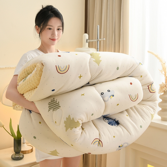 91家纺网 家纺一手货源 找家纺 （总）圣楚家纺 2025新款针织豆豆冬被 被子被芯