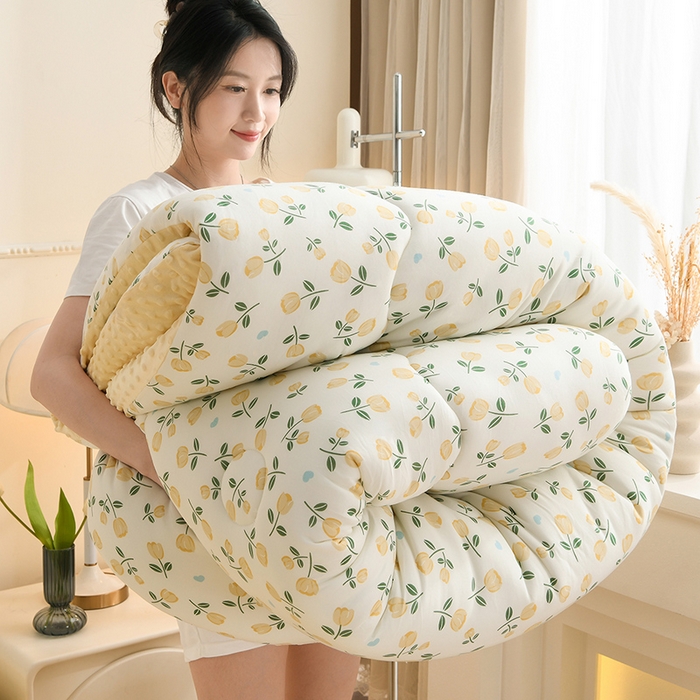 91家纺网 家纺一手货源 找家纺 圣楚家纺 2025新款针织豆豆冬被 被子被芯 小晴天