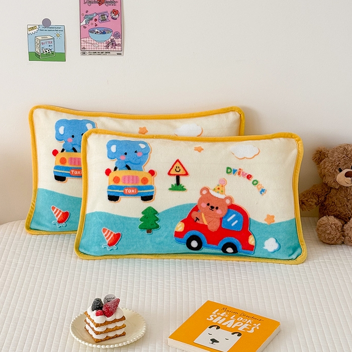 91家纺网 家纺一手货源 找家纺 （总）嗨生活 2025年原创大版牛奶绒枕套 枕芯 儿童枕套 枕芯 幼儿园枕套枕芯