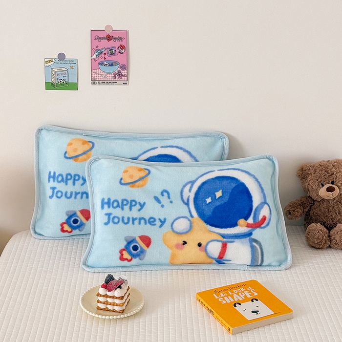 91家纺网 家纺一手货源 找家纺 （总）嗨生活 2025年原创大版牛奶绒枕套 枕芯 儿童枕套 枕芯 幼儿园枕套枕芯