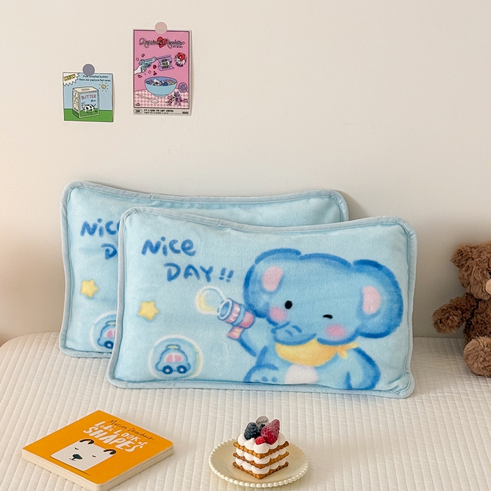 91家纺网 家纺一手货源 找家纺 （总）嗨生活 2025年原创大版牛奶绒枕套 枕芯 儿童枕套 枕芯 幼儿园枕套枕芯