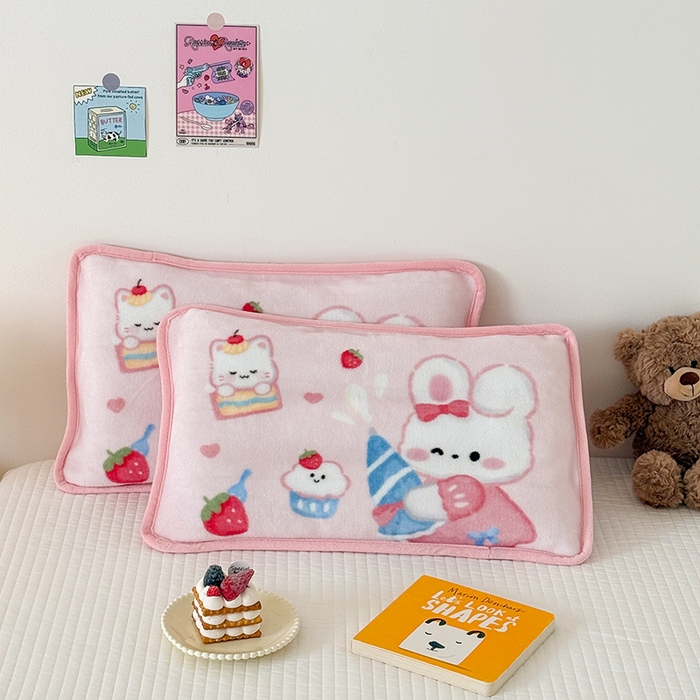 91家纺网 家纺一手货源 找家纺 （总）嗨生活 2025年原创大版牛奶绒枕套 枕芯 儿童枕套 枕芯 幼儿园枕套枕芯