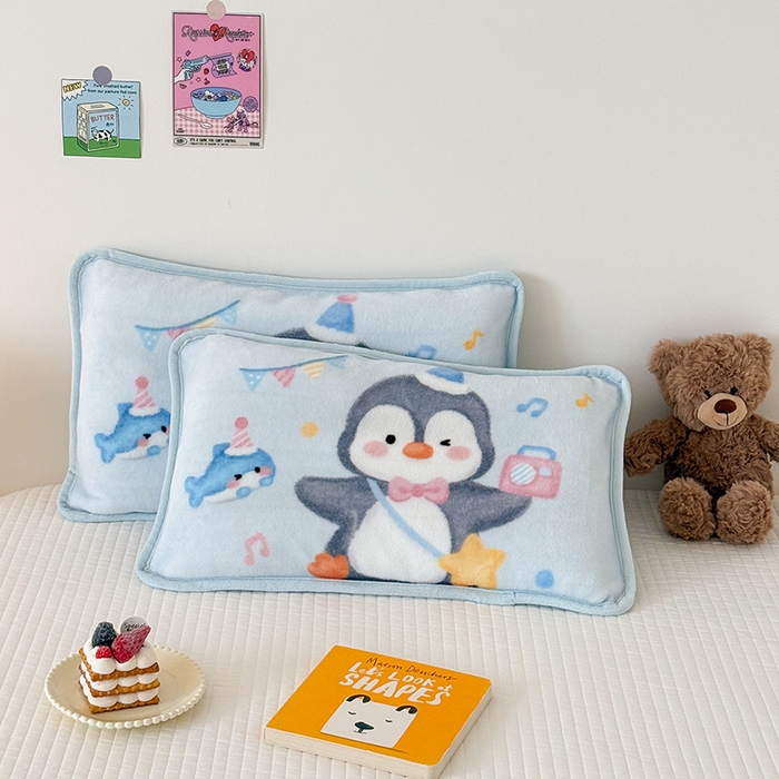 91家纺网 家纺一手货源 找家纺 （总）嗨生活 2025年原创大版牛奶绒枕套 枕芯 儿童枕套 枕芯 幼儿园枕套枕芯