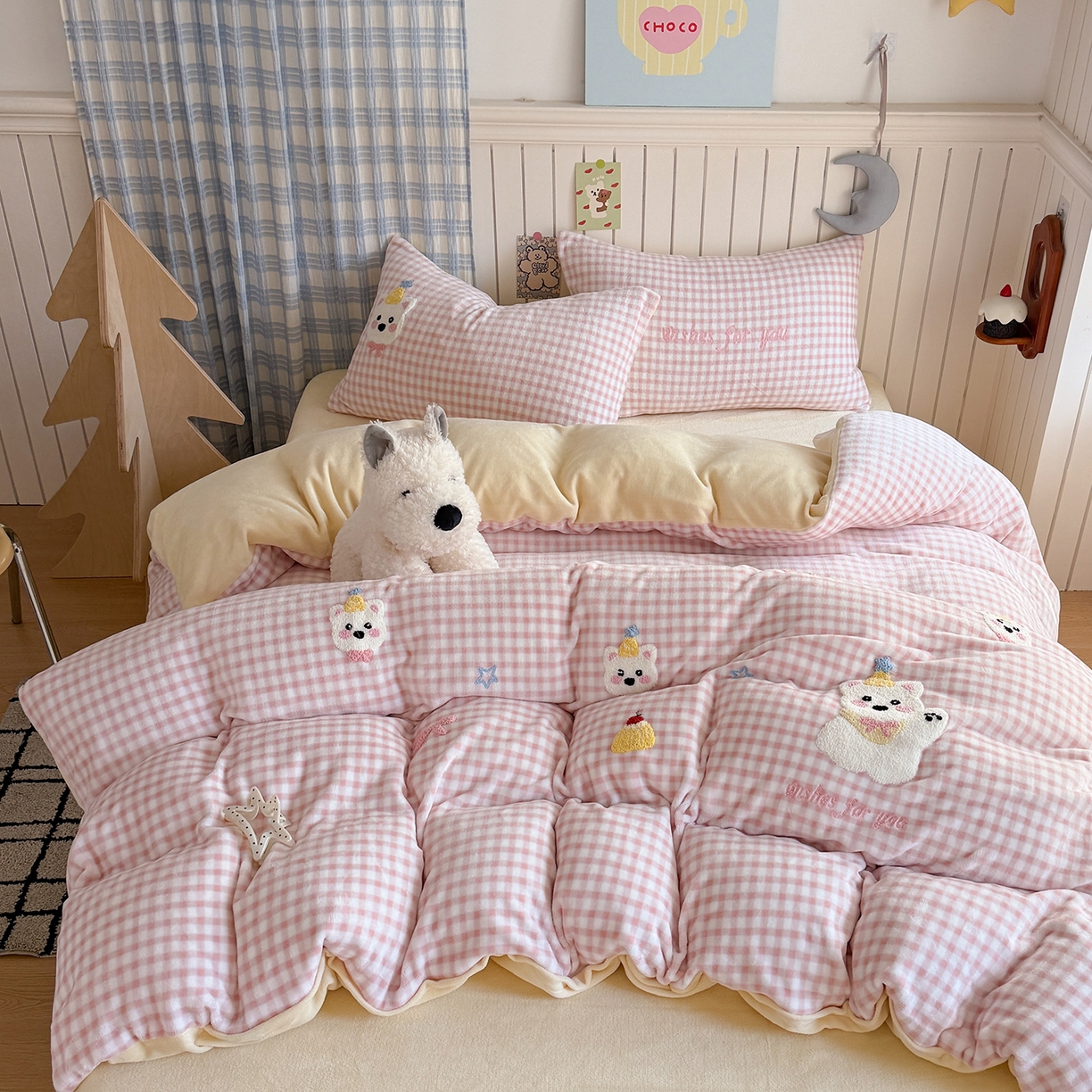 91家纺网 家纺一手货源 找家纺 （总）潘朵拉家纺 2025新款A类牛奶绒毛巾绣系列四件套