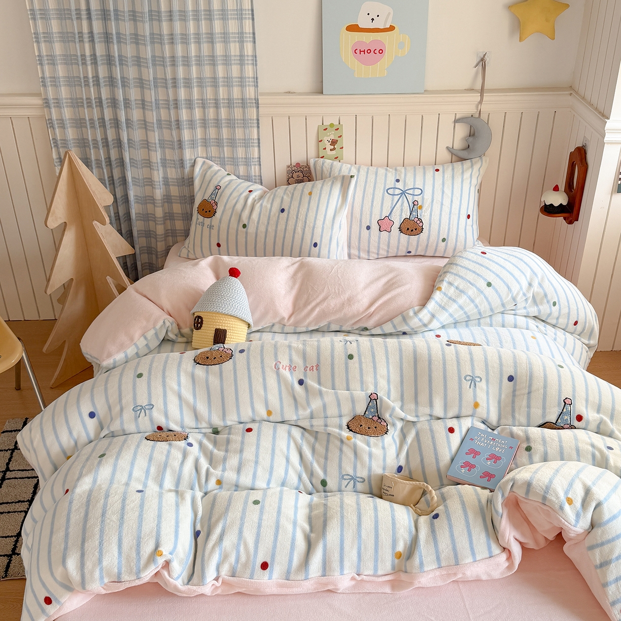 91家纺网 家纺一手货源 找家纺 （总）潘朵拉家纺 2025新款A类牛奶绒毛巾绣系列四件套