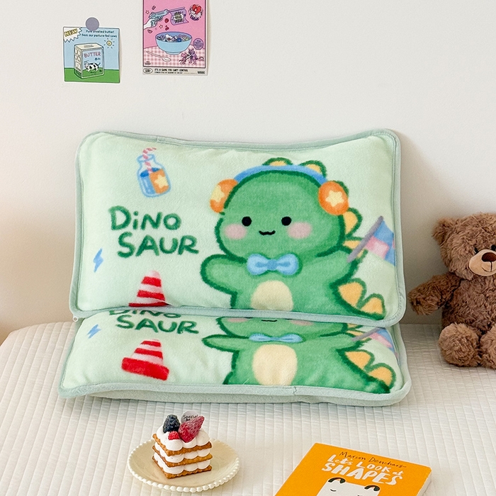 91家纺网 家纺一手货源 找家纺 嗨生活 2025年原创大版牛奶绒枕套 枕芯 儿童枕套 枕芯 幼儿园枕套枕芯 牛奶绒-恐龙宝宝
