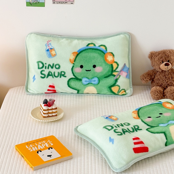 91家纺网 家纺一手货源 找家纺 嗨生活 2025年原创大版牛奶绒枕套 枕芯 儿童枕套 枕芯 幼儿园枕套枕芯 牛奶绒-恐龙宝宝