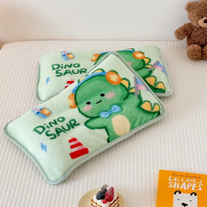 91家纺网 家纺一手货源 找家纺 嗨生活 2025年原创大版牛奶绒枕套 枕芯 儿童枕套 枕芯 幼儿园枕套枕芯 牛奶绒-恐龙宝宝