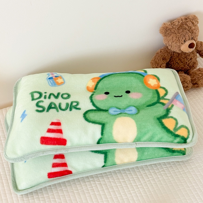 91家纺网 家纺一手货源 找家纺 嗨生活 2025年原创大版牛奶绒枕套 枕芯 儿童枕套 枕芯 幼儿园枕套枕芯 牛奶绒-恐龙宝宝