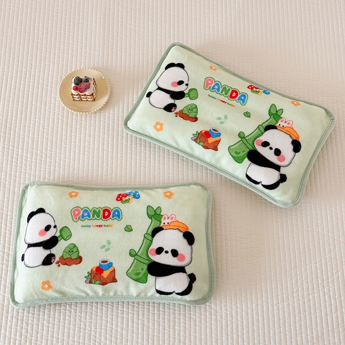 91家纺网 家纺一手货源 找家纺 嗨生活 2025年原创大版牛奶绒枕套 枕芯 儿童枕套 枕芯 幼儿园枕套枕芯 牛奶绒-熊猫之家