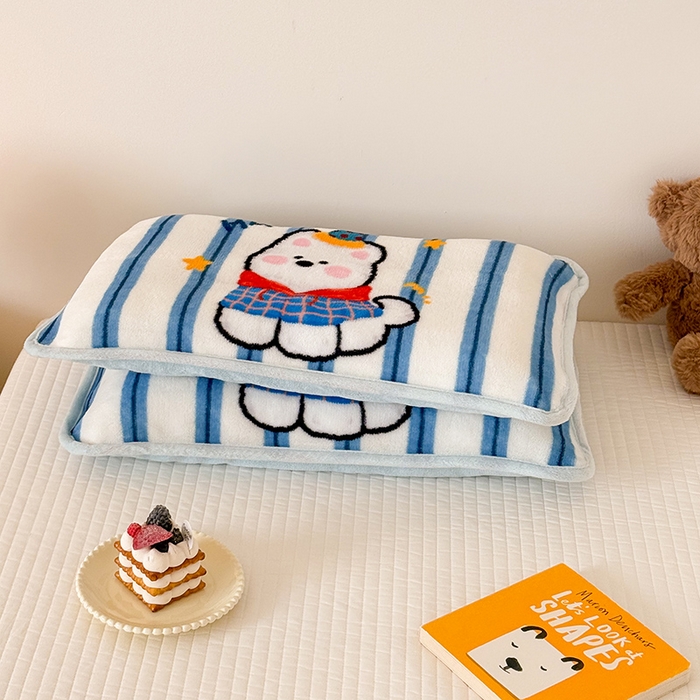 91家纺网 家纺一手货源 找家纺 嗨生活 2025年原创大版牛奶绒枕套 枕芯 儿童枕套 枕芯 幼儿园枕套枕芯 牛奶绒-雪地狗