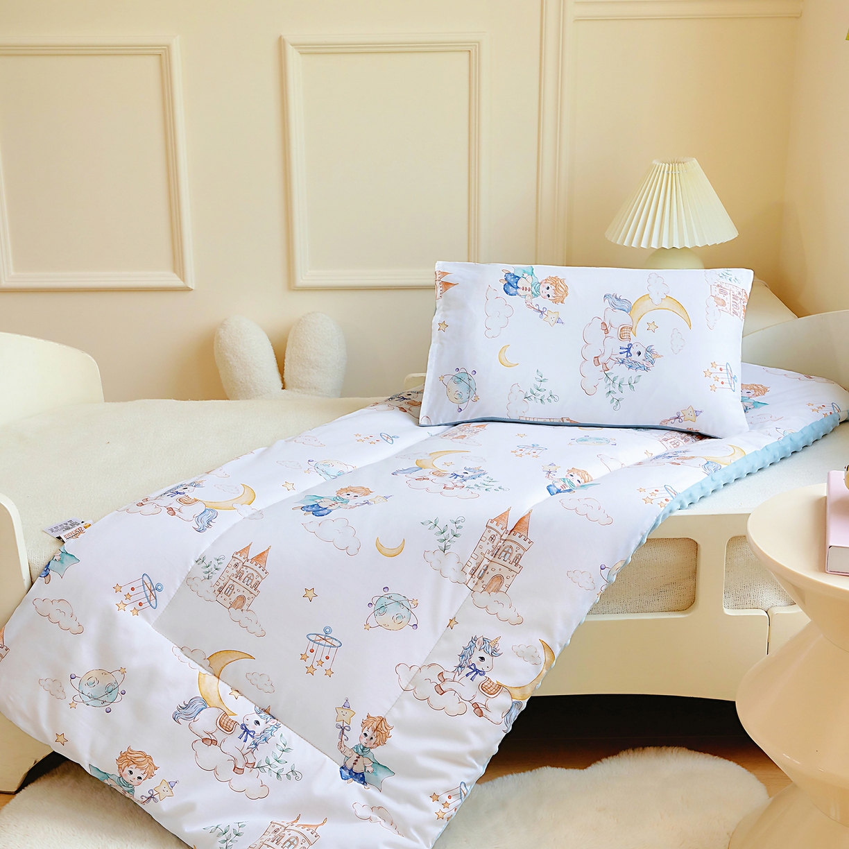 91家纺网 家纺一手货源 找家纺 （总）梵赫 2025新款新款四季款加厚全棉豆豆绒床垫幼儿园床垫儿童床垫床褥可拆洗