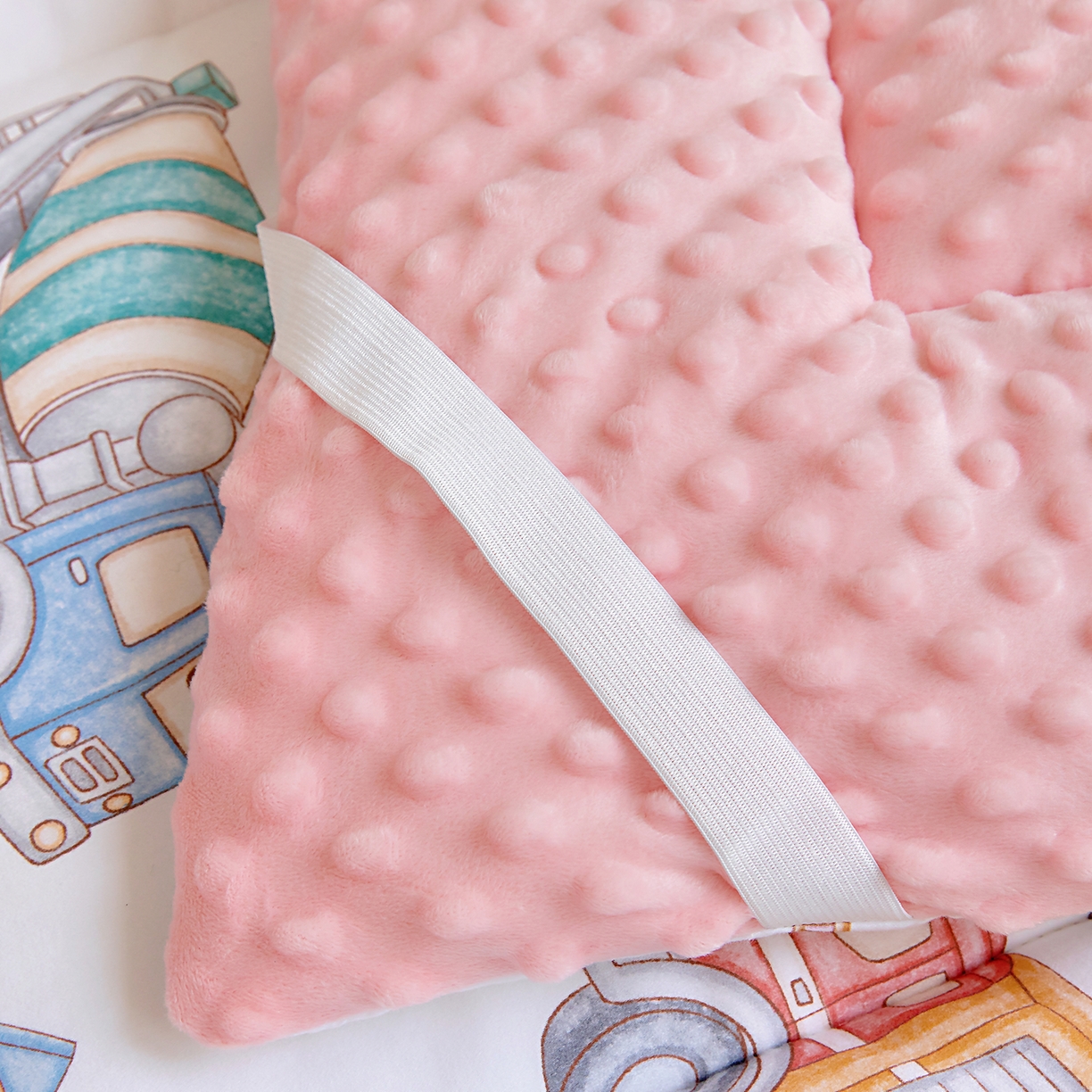 91家纺网 家纺一手货源 找家纺 梵赫 2025新款新款四季款加厚全棉豆豆绒床垫幼儿园床垫儿童床垫床褥可拆洗 卡通挖机