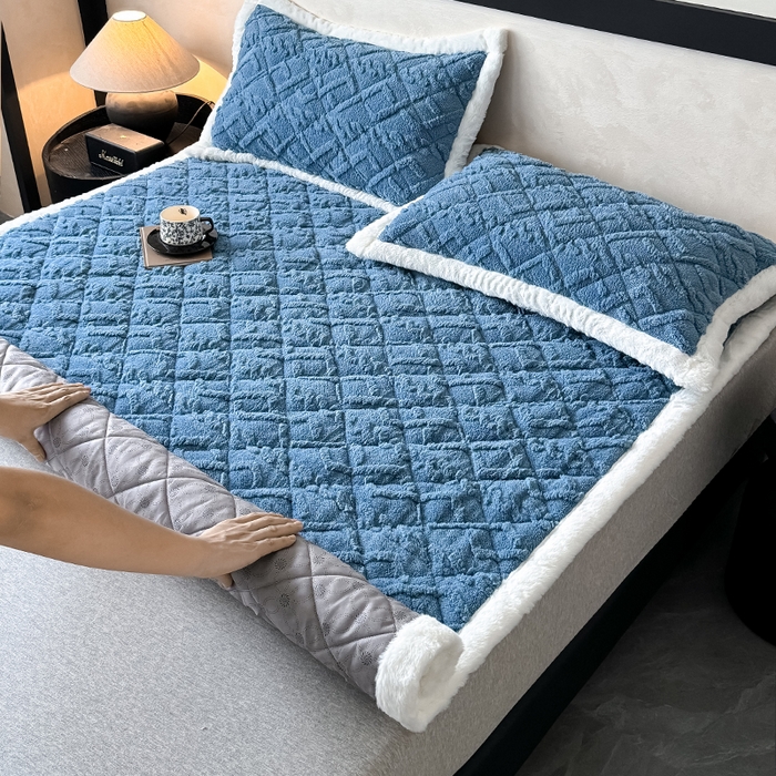 91家纺网 家纺一手货源 找家纺 （总）叠派家纺 2025新款塔芙绒夹棉床垫