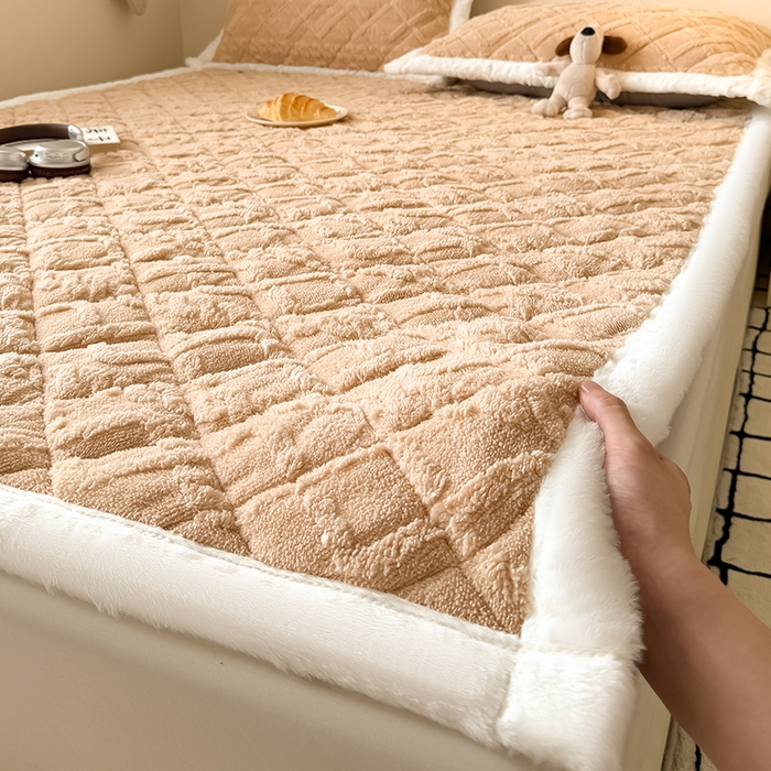 91家纺网 家纺一手货源 找家纺 （总）叠派家纺 2025新款塔芙绒夹棉床垫