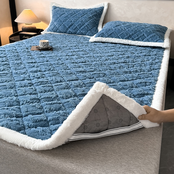 91家纺网 家纺一手货源 找家纺 （总）叠派家纺 2025新款塔芙绒夹棉床垫