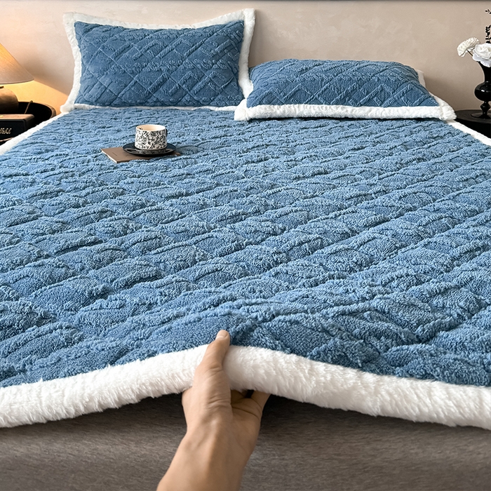 91家纺网 家纺一手货源 找家纺 （总）叠派家纺 2025新款塔芙绒夹棉床垫