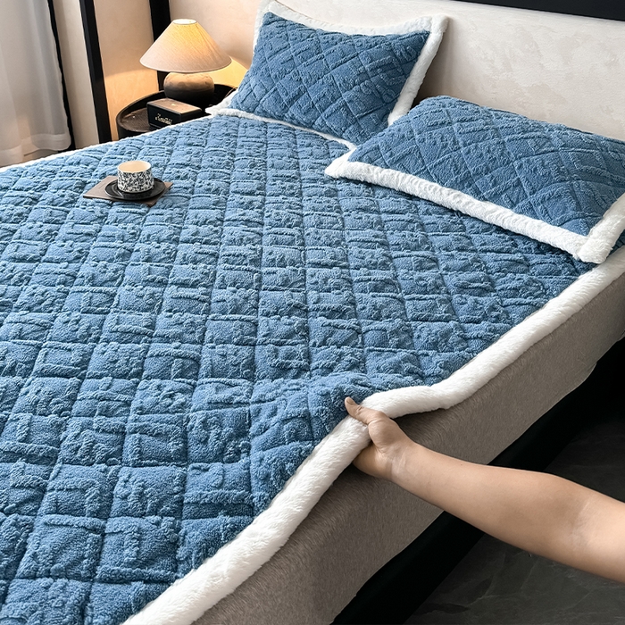 91家纺网 家纺一手货源 找家纺 （总）叠派家纺 2025新款塔芙绒夹棉床垫