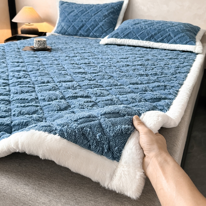 91家纺网 家纺一手货源 找家纺 （总）叠派家纺 2025新款塔芙绒夹棉床垫