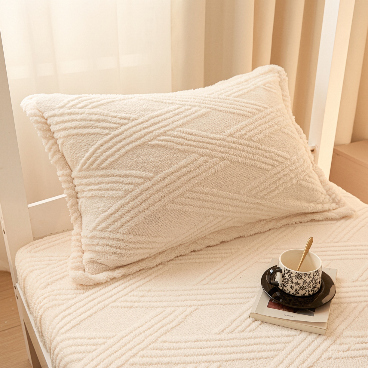 91家纺网 家纺一手货源 找家纺 （总）川悦生活 2025新款塔夫绒印花单床笠