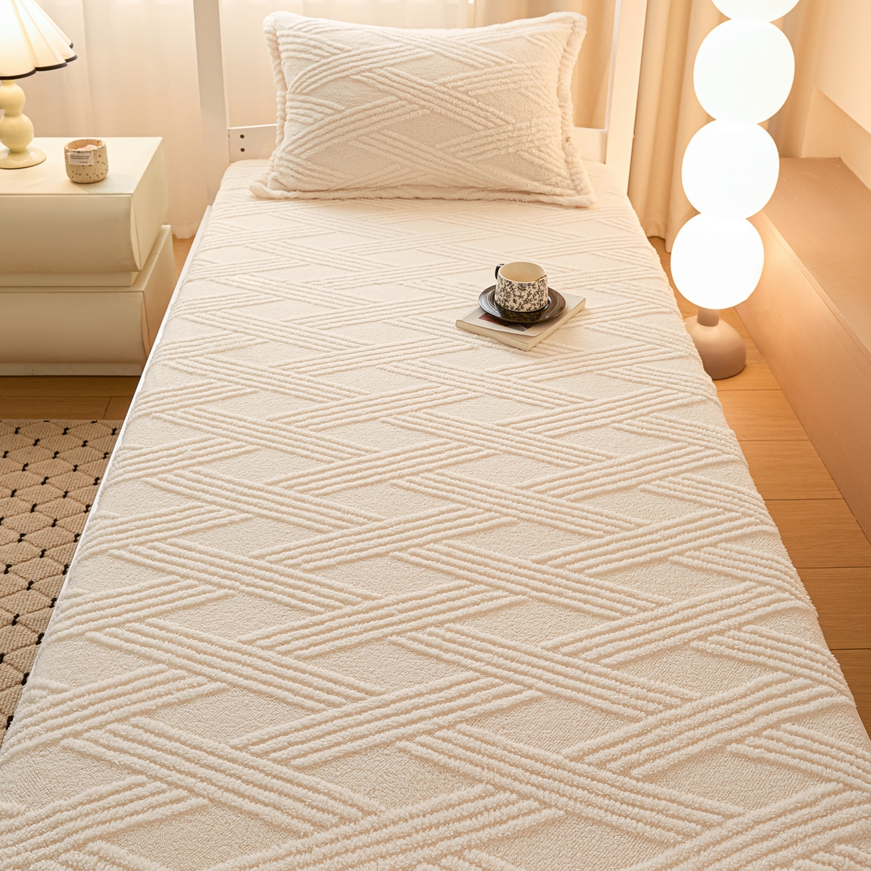 91家纺网 家纺一手货源 找家纺 （总）川悦生活 2025新款塔夫绒印花单床笠