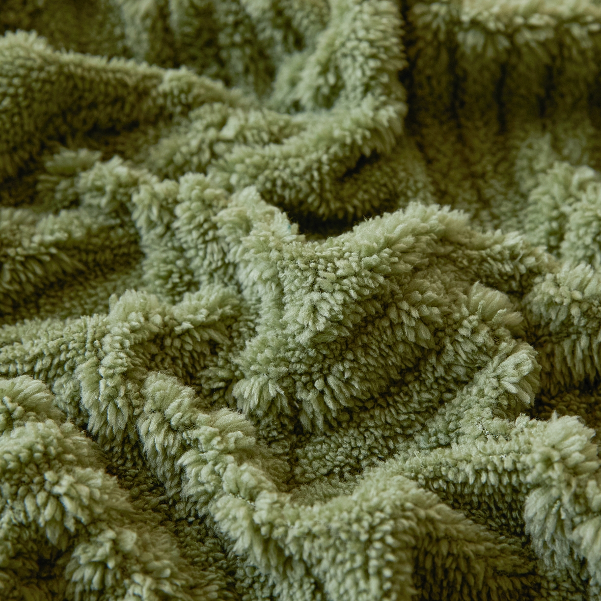 91家纺网 家纺一手货源 找家纺 川悦生活 2025新款塔夫绒印花单床笠 阳光暖垫-晴绿