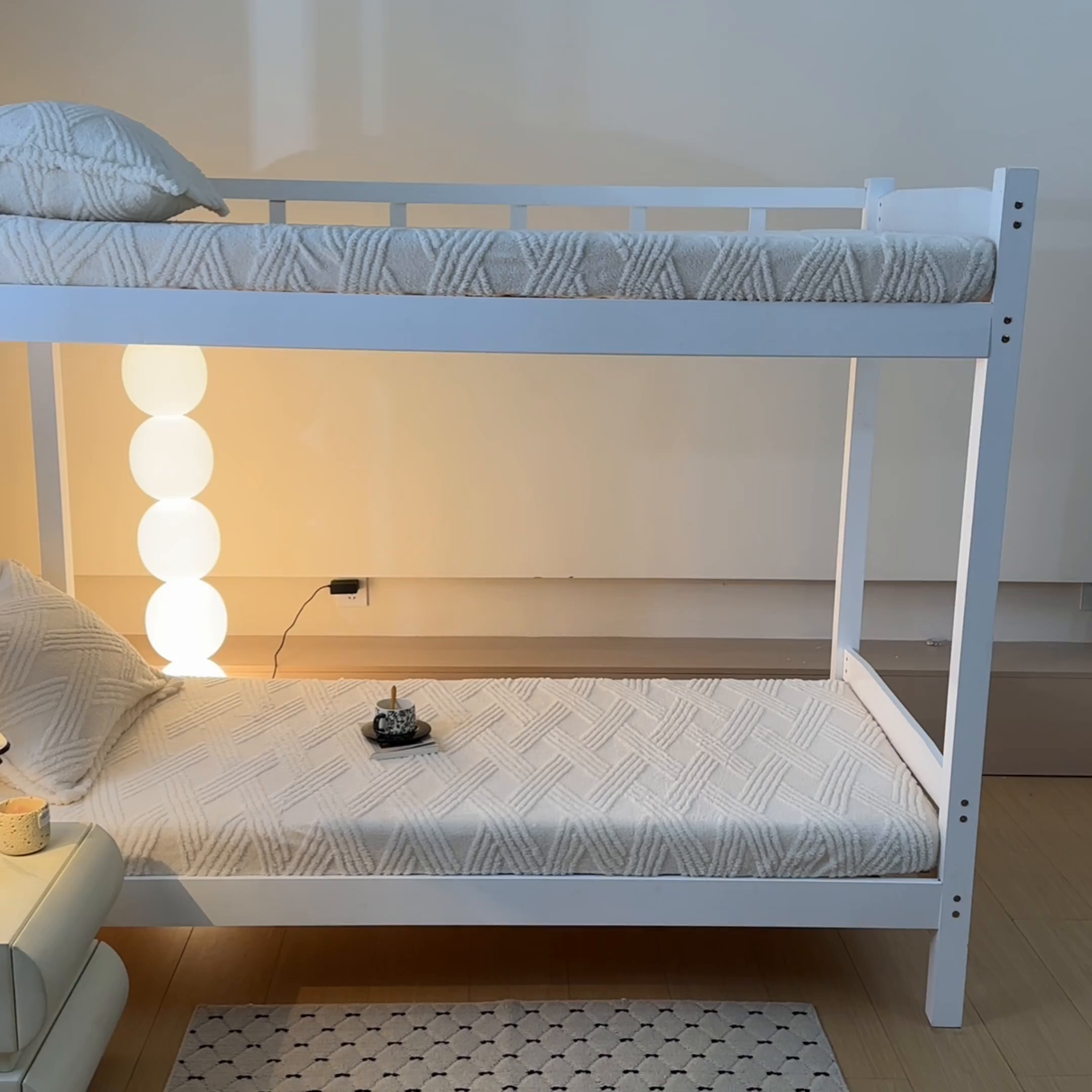 91家纺网 家纺一手货源 找家纺 川悦生活 2025新款塔夫绒印花单床笠 阳光暖垫-奶白