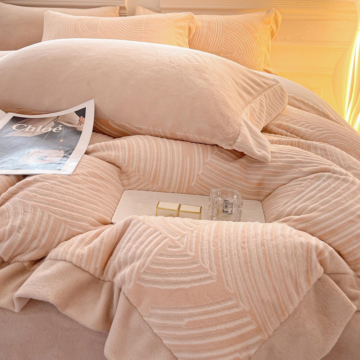 91家纺网 家纺一手货源 找家纺 （总） 2025冬季热款A类加厚雕花牛奶绒四件套双面保暖刺绣被套珊瑚绒床单床上用品