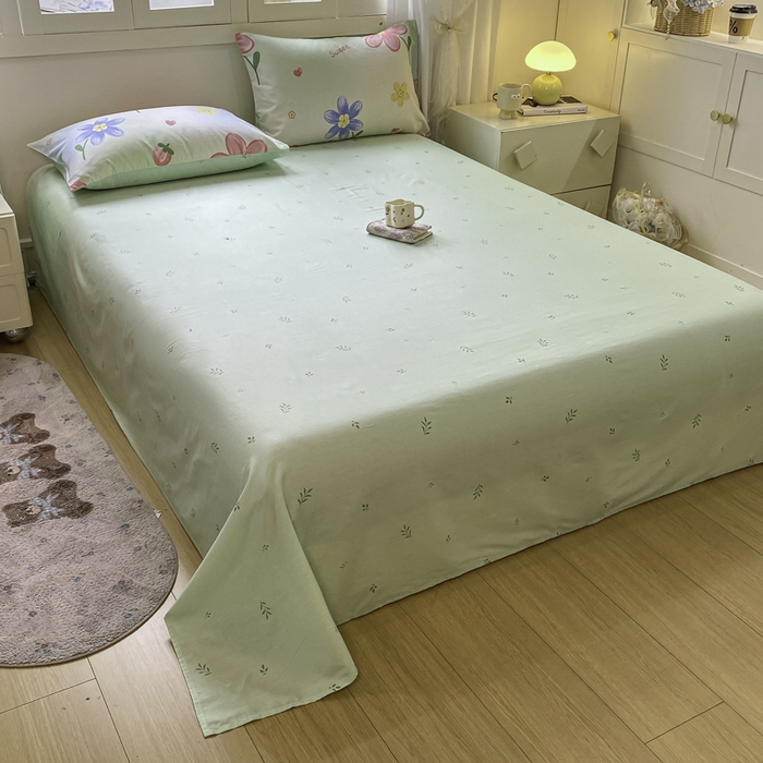 91家纺网 家纺一手货源 找家纺 红日子纺织品 2025新款12868全棉印花系列四件套 恋恋花语