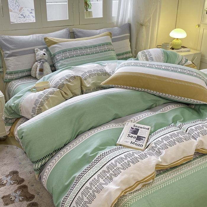 91家纺网 家纺一手货源 找家纺 （总）红日子纺织品 2025新款12868全棉印花系列四件套