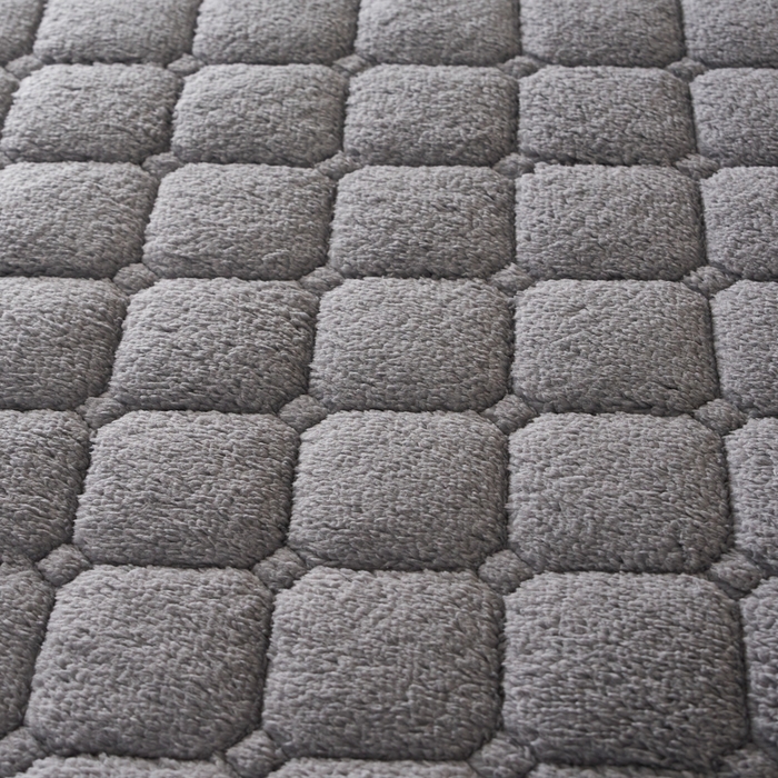 91家纺网 家纺一手货源 找家纺 芊梵床垫 2025新款5D网格布单边硬质棉羊羔绒床垫系列 羊羔绒-高级灰