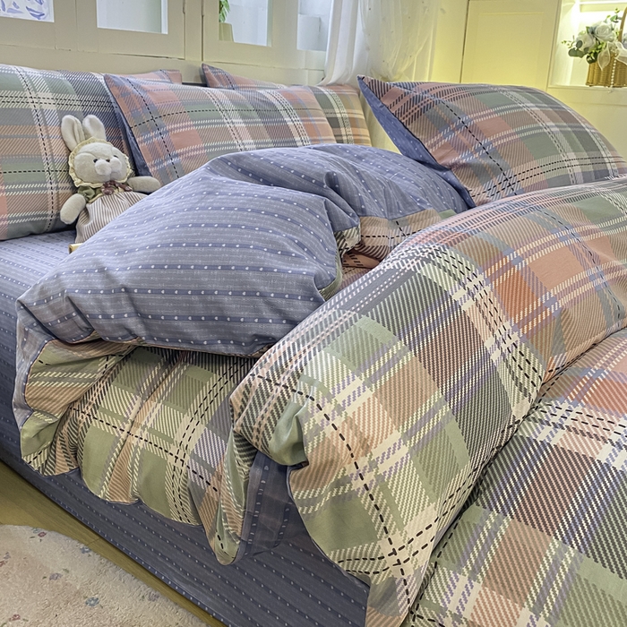 红日子纺织品 2025新款A类全棉印花单被套 悦色格调