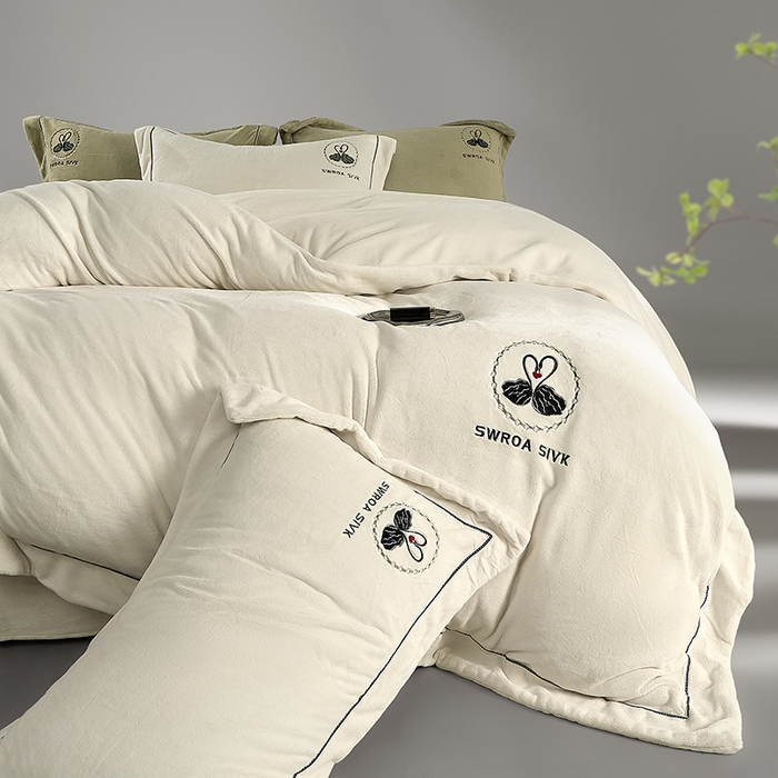 （总）芯丝路枕业 2025新款蚕丝棉四件套系列-暗羽