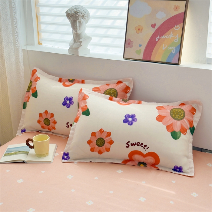 91家纺网 家纺一手货源 找家纺 2025新款直播爆款高克重植物羊绒四件套 暖阳花簇