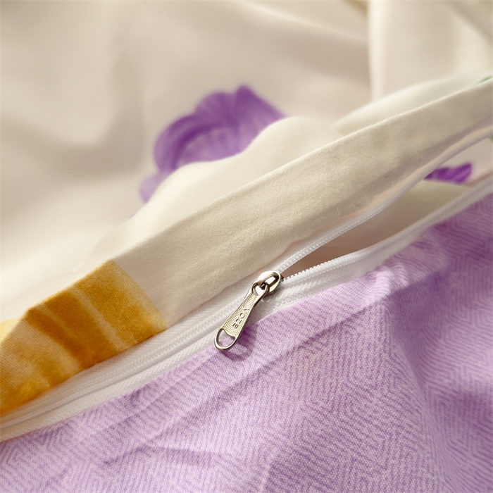 91家纺网 家纺一手货源 找家纺 2025新款直播爆款高克重植物羊绒四件套 郁金香语