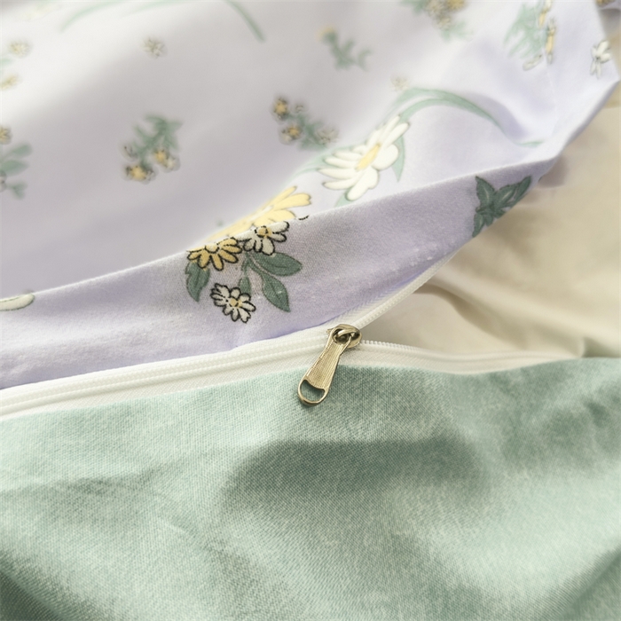 91家纺网 家纺一手货源 找家纺 2025新款直播爆款高克重植物羊绒四件套 紫雾花町