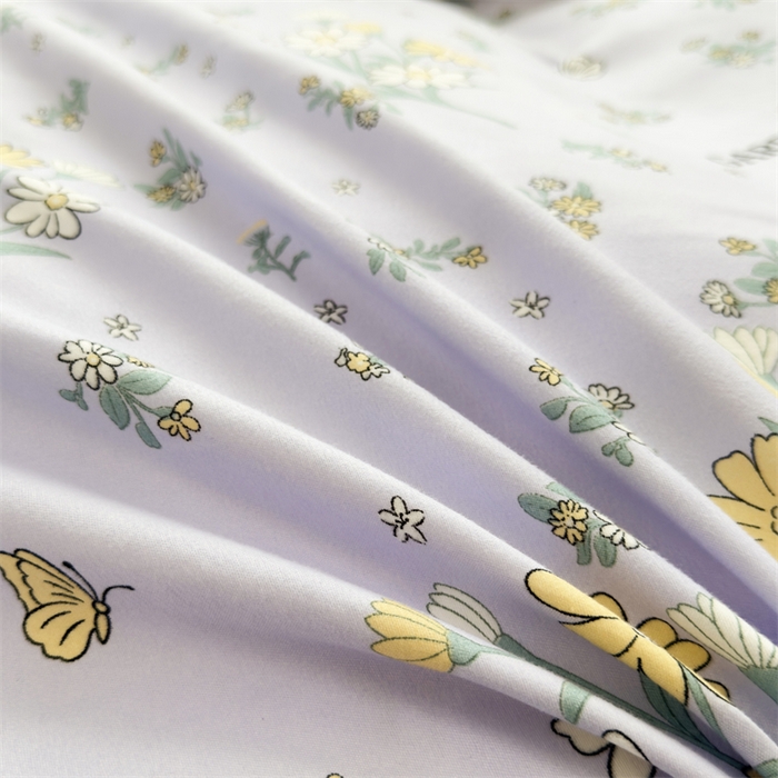 91家纺网 家纺一手货源 找家纺 2025新款直播爆款高克重植物羊绒四件套 紫雾花町