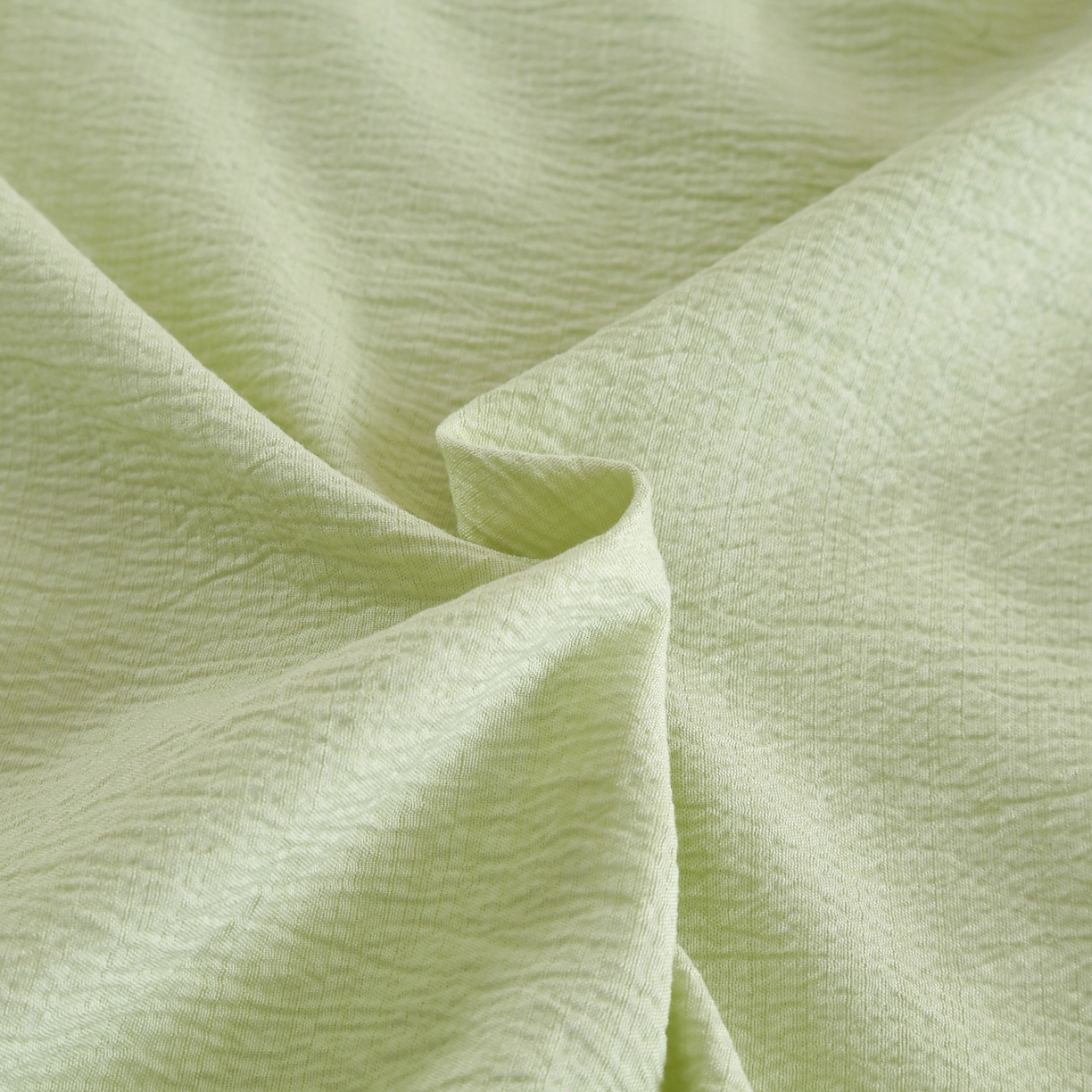 91家纺网 家纺一手货源 找家纺 恋之语 2025新款皱皱纱木棉毛巾绣四件套及单被套系列-可爱猪 可爱猪-抹茶绿