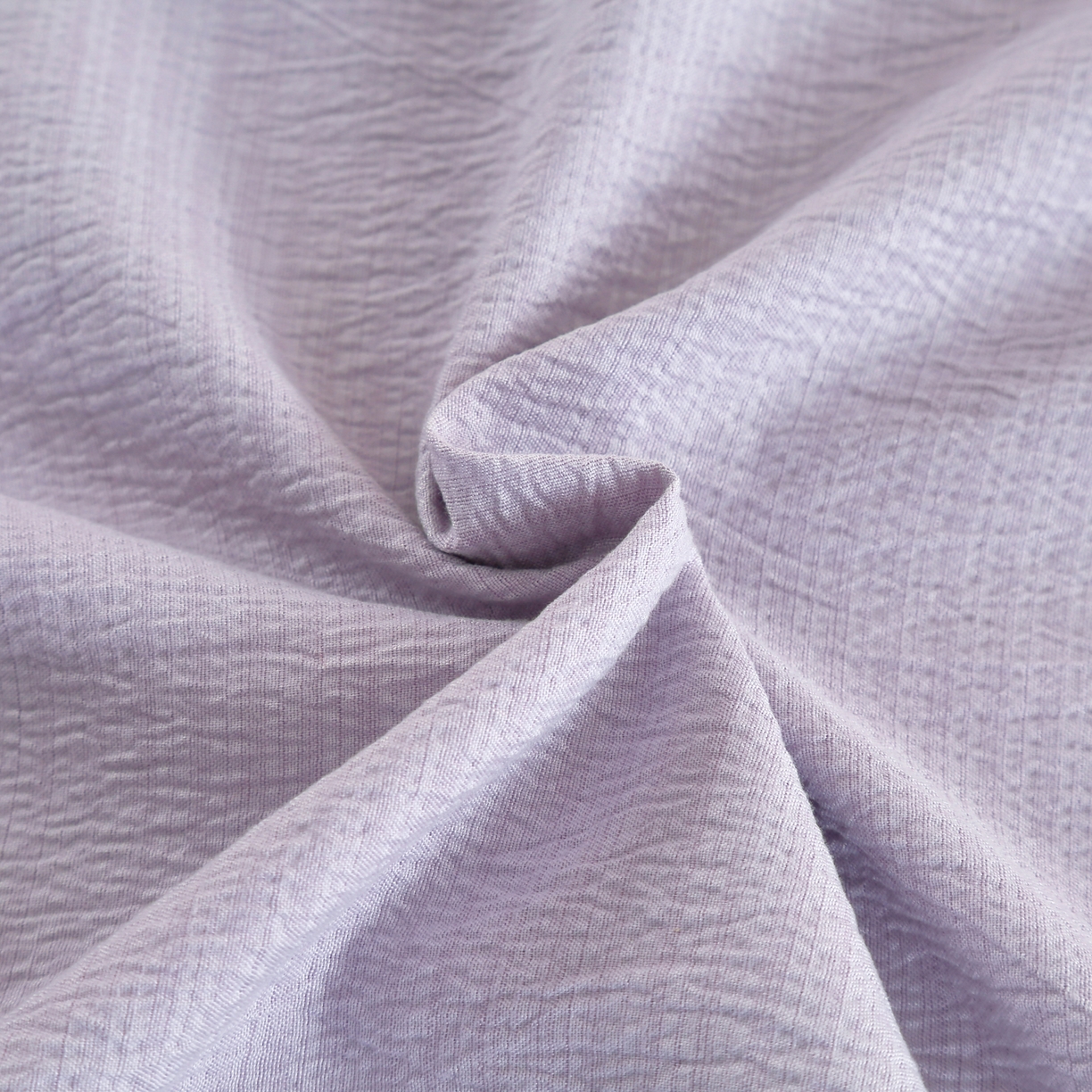 91家纺网 家纺一手货源 找家纺 恋之语 2025新款皱皱纱木棉毛巾绣四件套及单被套系列-可爱猪 可爱猪-紫色