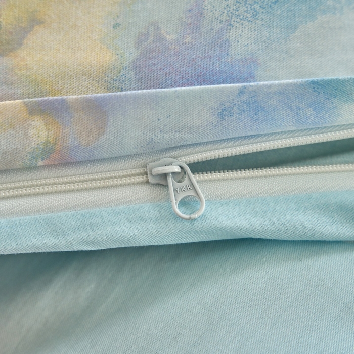 91家纺网 家纺一手货源 找家纺 三沁家居 2025新款全棉纯棉斜纹精梳长绒棉印花四件套 蝶舞纷飞