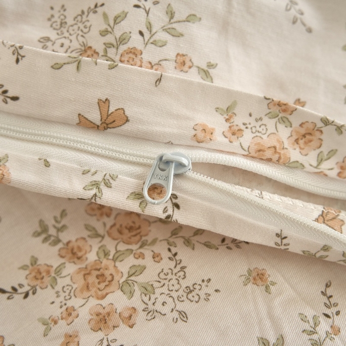 91家纺网 家纺一手货源 找家纺 三沁家居 2025新款全棉纯棉斜纹精梳长绒棉印花四件套 漫天星语