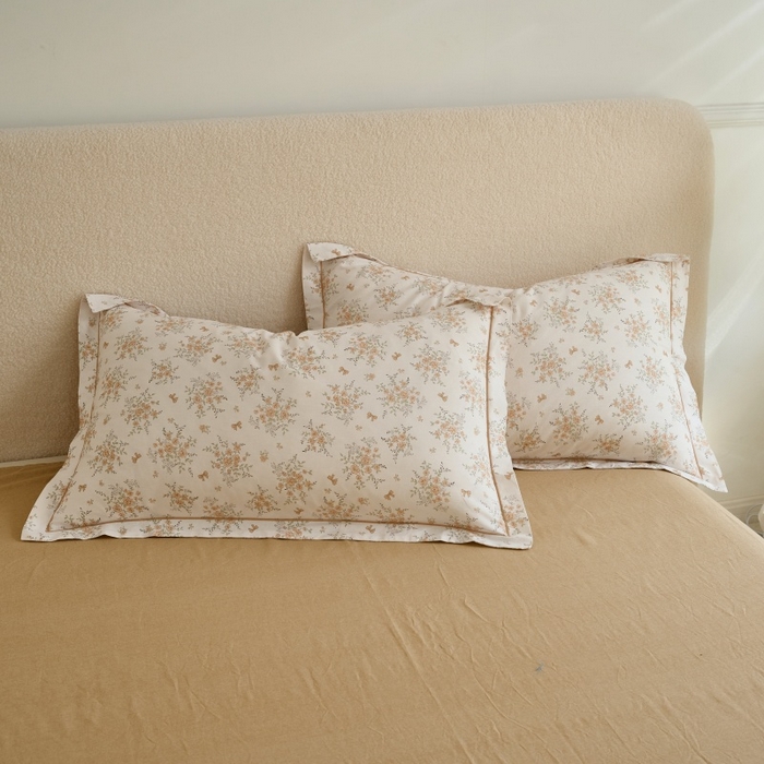 91家纺网 家纺一手货源 找家纺 三沁家居 2025新款全棉纯棉斜纹精梳长绒棉印花四件套 漫天星语