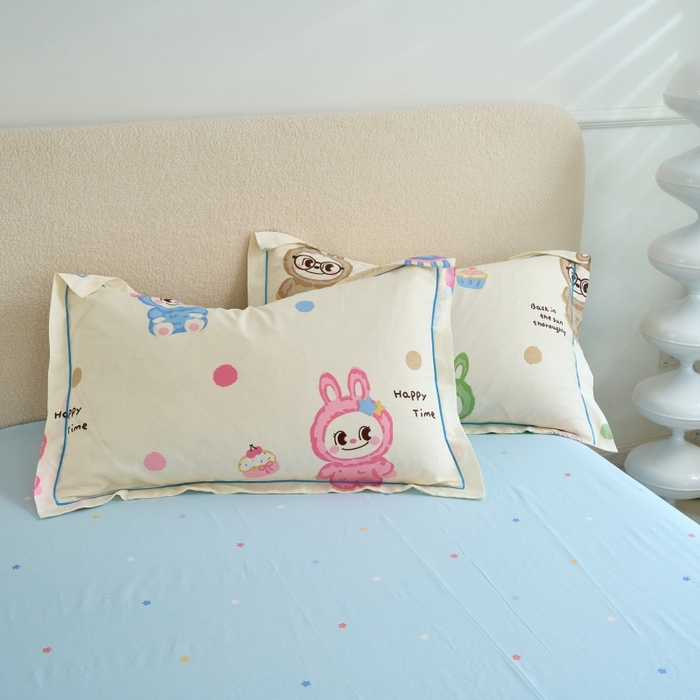 91家纺网 家纺一手货源 找家纺 三沁家居 2025新款全棉纯棉斜纹精梳长绒棉印花四件套 棉布布