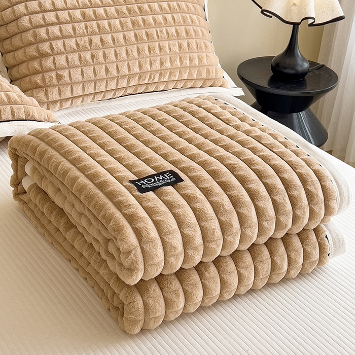 91家纺网 家纺一手货源 找家纺 （总）叠派家纺 2025新款毛毯A类金貂绒毛毯剪格多功能毛毯盖毯毛毯（可供跨境外贸抽空热款首选）