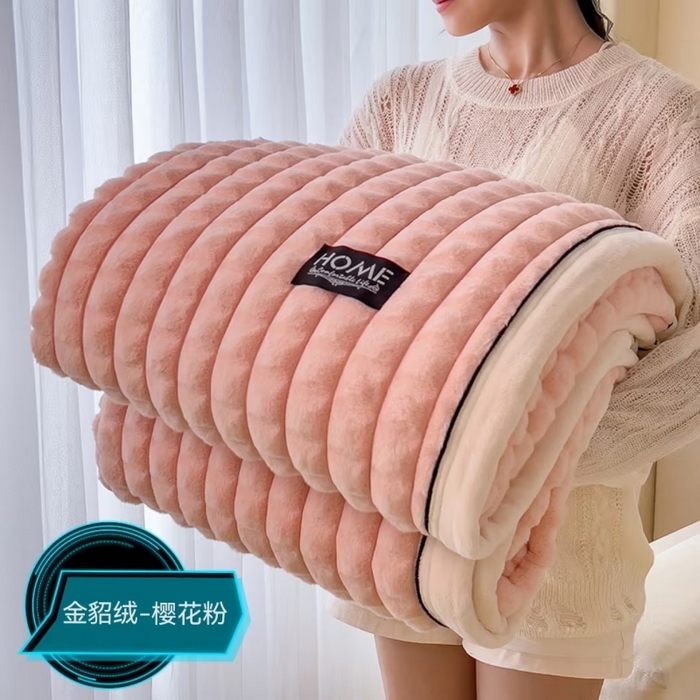 91家纺网 家纺一手货源 找家纺 （总）叠派家纺 2025新款毛毯A类金貂绒毛毯剪格多功能毛毯盖毯毛毯（可供跨境外贸抽空热款首选）