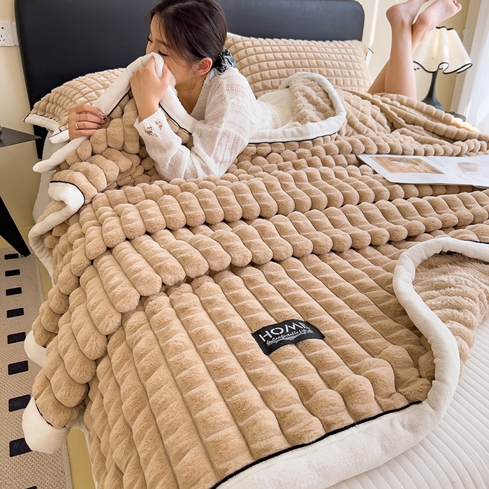 91家纺网 家纺一手货源 找家纺 （总）叠派家纺 2025新款毛毯A类金貂绒毛毯剪格多功能毛毯盖毯毛毯（可供跨境外贸抽空热款首选）